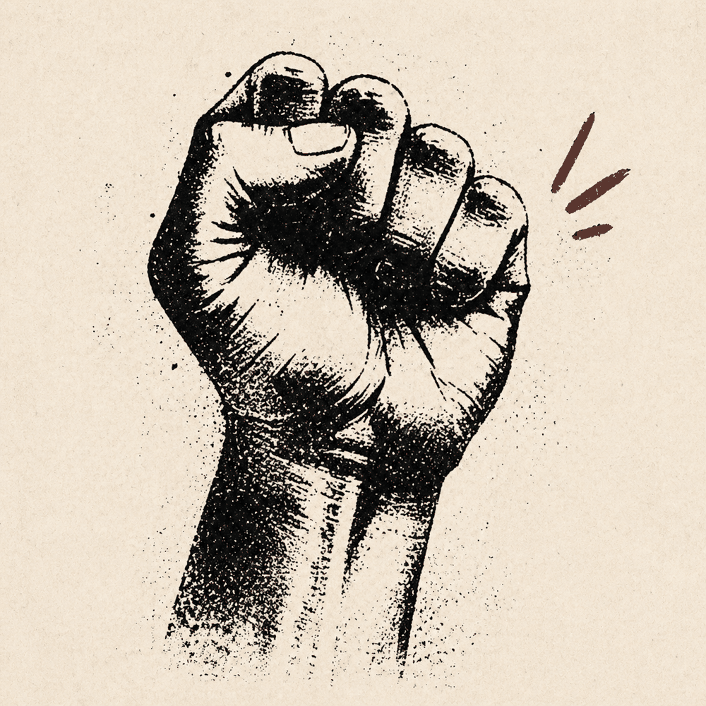 Raised fist